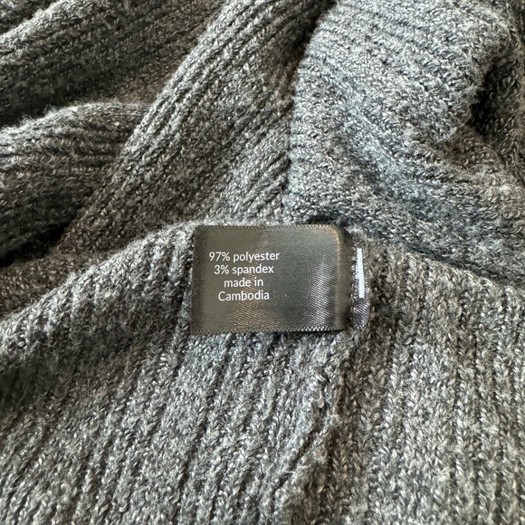 Lane Bryant plus size Open Front Cardigan Sweater. Charcoal Gray. Size 26/28. - Picture 7 of 8